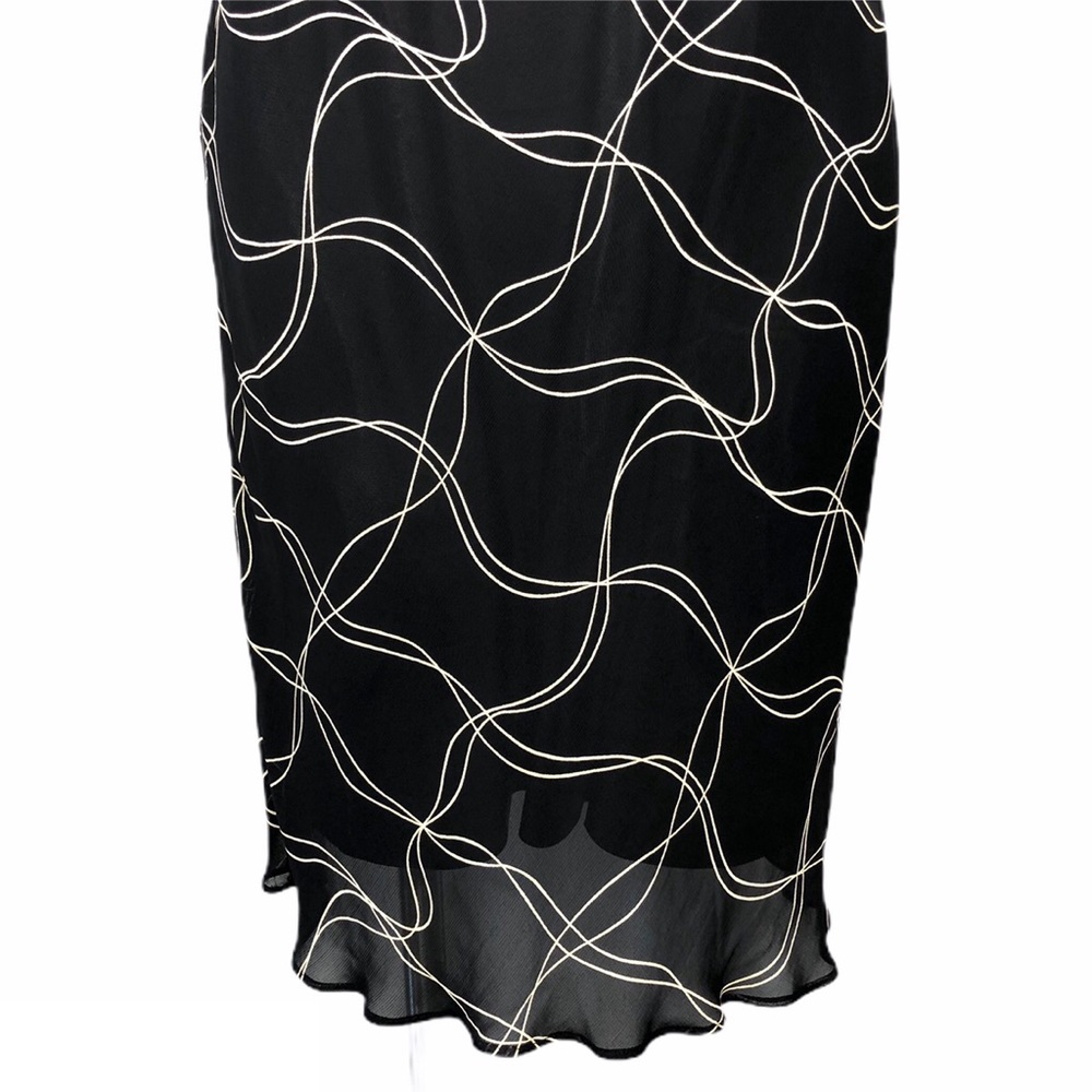 Evan-Picone Black & Cream Print Sheath Dress - Picture 3 of 8